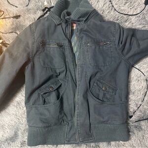 Men's Classic Gray Bomber Jacket